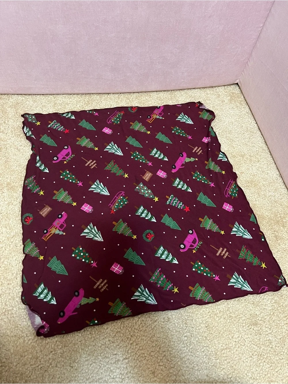 Little Sleepies Cranberry Tree Traffic Pet Bandana M/L Retired